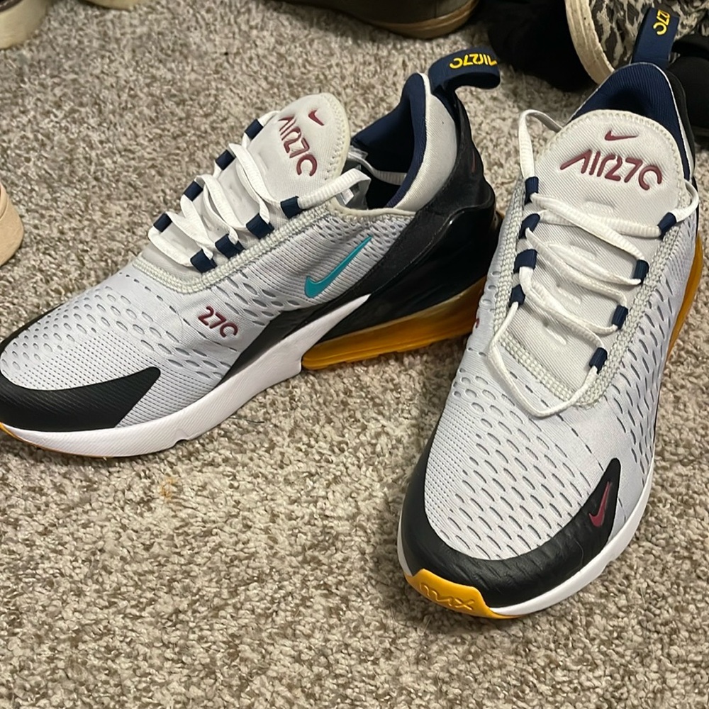 Nike Air Max 270 Pure Platinum Oracle Aqua US 9.5